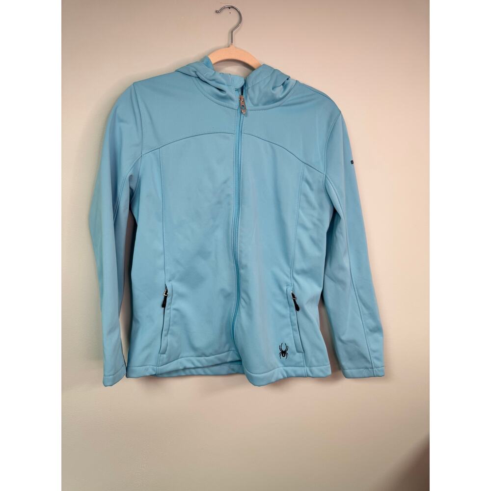 NWT! Spider Water Resistant Light Coat- Aqua - Large